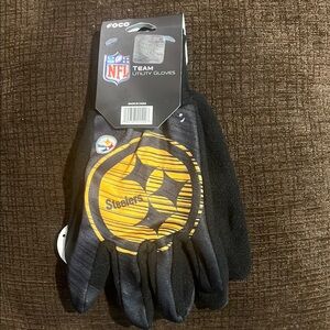 Official NFL Pittsburgh Steelers Team Utility Gloves